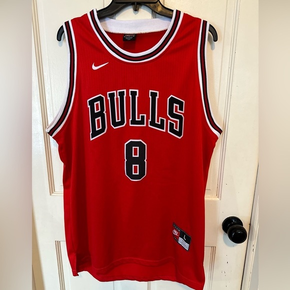 CHICAGO BULLS # 8 LAVINE BASKETBALL SHIRT JERSEY NIKE ORIGINAL SIZE Large - Picture 1 of 13